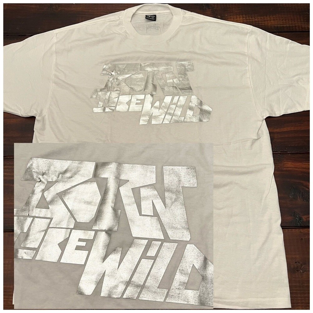 Vintage Stussy Born to be Wild Metallic Tee Shirt